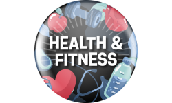 health and fitness button